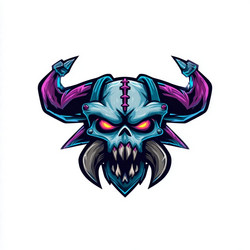 creative and fierce esports logo design Vector Image