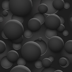 seamless pattern holes and circles with shadows vector image