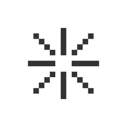 loading indicator pixelated ui icon vector image