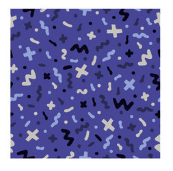 lovely seamless pattern with hand-drawn abstracts Vector Image