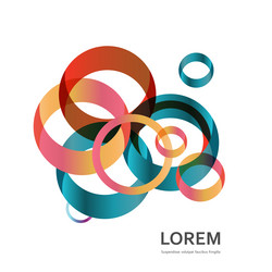 modern design with abstract circle shapes for your vector image