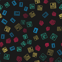 set line keyboard page with 404 error browser vector image