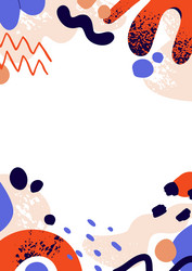 trendy abstract background design with random vector image