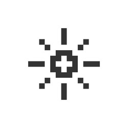 light mode pixelated ui icon vector image