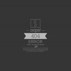 Oops 404 error sorry page not found vector