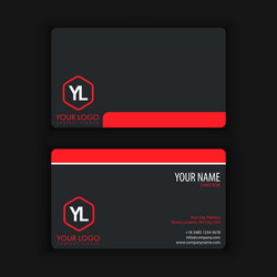 Modern creative and clean business card template vector