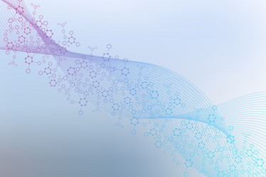 science network pattern connecting lines and dots vector image