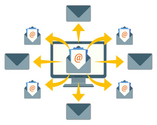 sending email messages with purpose of enhancing vector image