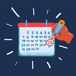 calendar with important day vector