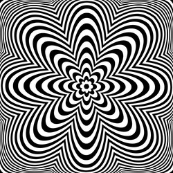 abstract op art pattern vector image