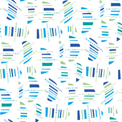 Abstract sea water waves seamless pattern Vector Image