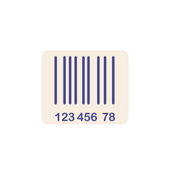 Barcode icon simple element from e-commerce vector