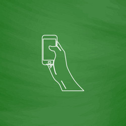 touch display computer symbol vector image