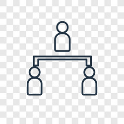 hierarchical structure concept linear icon vector image
