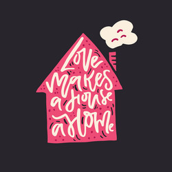 Romantic handdrawn lettering vector