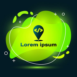 black web design and front end development icon vector image
