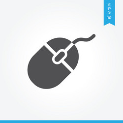 computer mouse icon simple sign for web site vector image