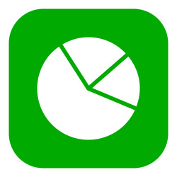 pie chart and app icon vector image