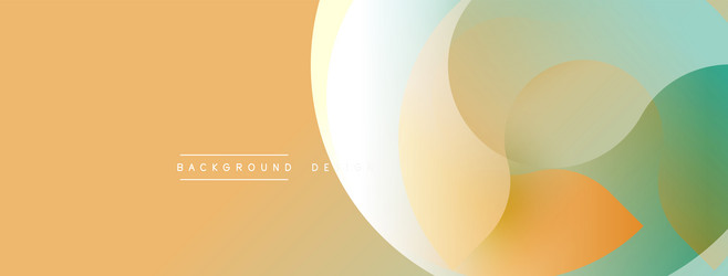 abstract background features overlapping circles vector image