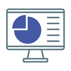 business analytics and data visualization vector image