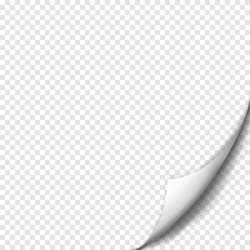 page curl with shadow on blank sheet of paper vector image