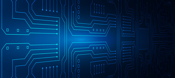 technology background with hi-tech digital data vector image