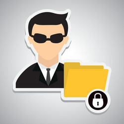 hacker icon design vector image