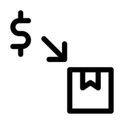 Packet pick up only after payment Royalty Free Vector Image