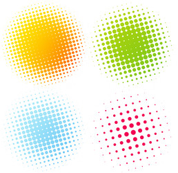 Abstract Halftone Dots Pattern vector image