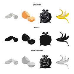 design dump and sort icon set vector image