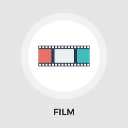 Film flat icon vector