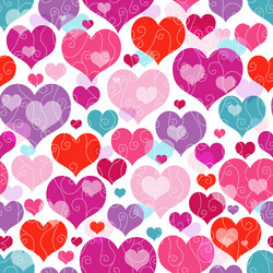 Seamless vivid valentine pattern vector