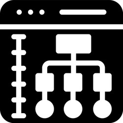 web hierarchy vector image