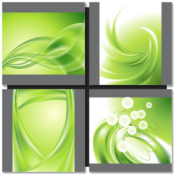 Abstract wave background vector