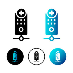 abstract server add icon vector image