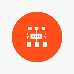 algorithm program user document white glyph icon vector image