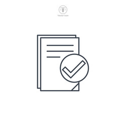 document icon symbol template for graphic and web vector image