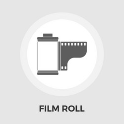 Film flat icon vector