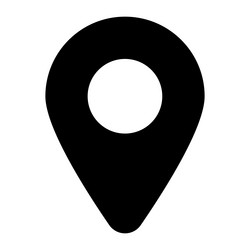 location pointer icon design in trendy style vector image
