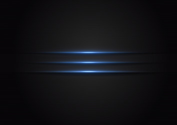 abstract holizontal blue light line on metallic vector