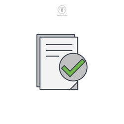 document icon symbol template for graphic and web vector image