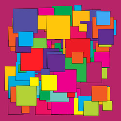 random scattered squares pattern texture element vector image
