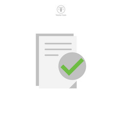 document icon symbol template for graphic and web vector image