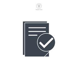 document icon symbol template for graphic and web vector image