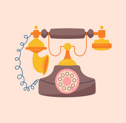 retro phone concept vector