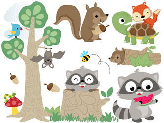 Free Printable Cartoon Forest Animals Images