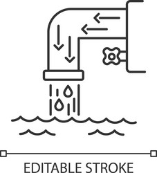 Drainage system rgb color icon Royalty Free Vector Image