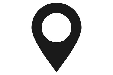 navigation pin location pointer map vector image
