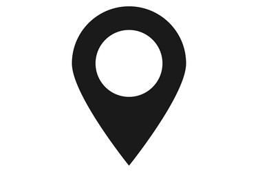 navigation pin location pointer map vector