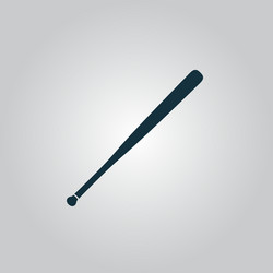 Baseball bat icon vector